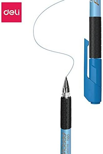Deli Gel Pens, Refillable Ballpoint Pen, Pens Bulk, Medium Point Pen 0.7mm for Teacher School Office