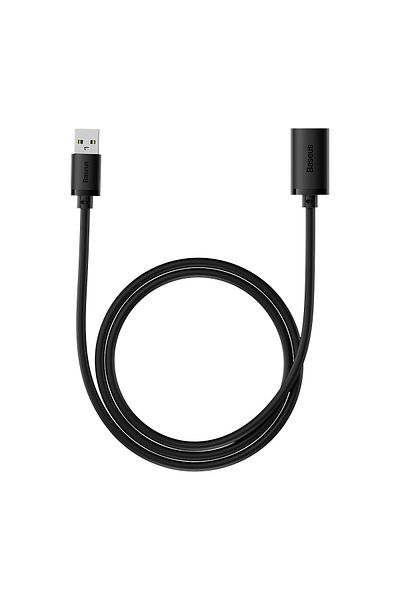 Baseus Przedłużacz kabla przewodu USB 2.0 1.5m czarny