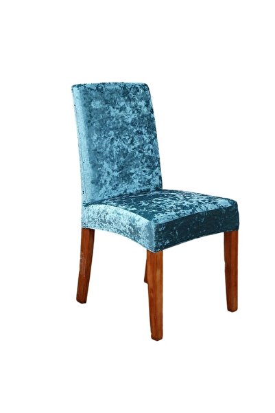 OEM Set 6 huse de scaun, Catifea Fina, Uni Stralucitor, Albastru