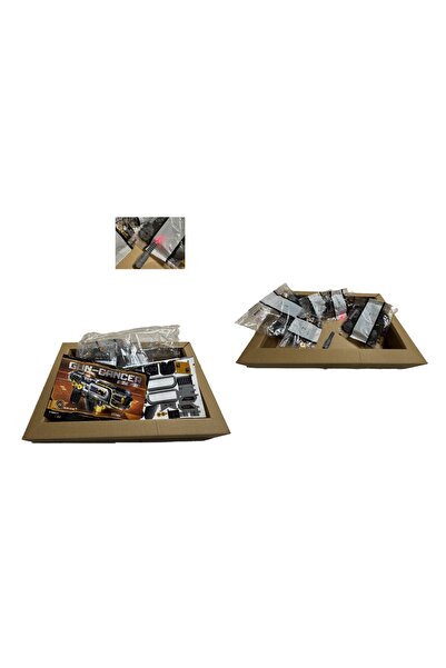 CHIRASO Construction set Rifle, Flamethrower, includes Laser part, 416 pieces, yellow