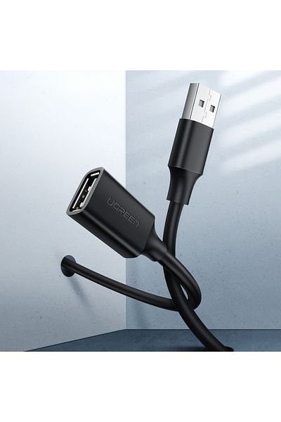 Ugreen Przedłużacz kabla przewodu USB 2.0 480Mb/s 3m czarny