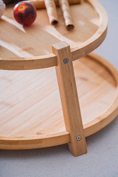 ACAR Bamboo Two-Layer Presentation Holder