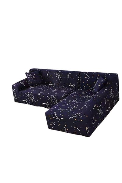 OEM Husă elastică pentru canapea de colț, Comfort, elastan, 145x185cm/185x230cm, imprimeu constelație, Na