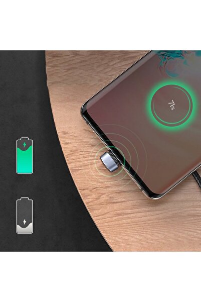 Ugreen Cablu USB de gaming înclinat - USB-C cu încărcare rapidă AFC FCP 3A 18W - Gri