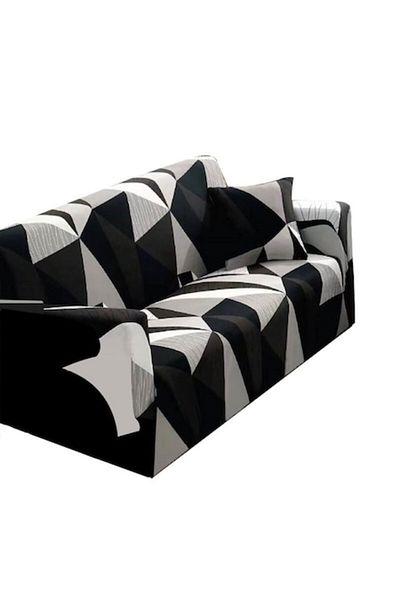JOJO HOME Elastic Sofa Cover, Jojo Home, Abstract Print, M13, M-2 Seats, 140x180cm