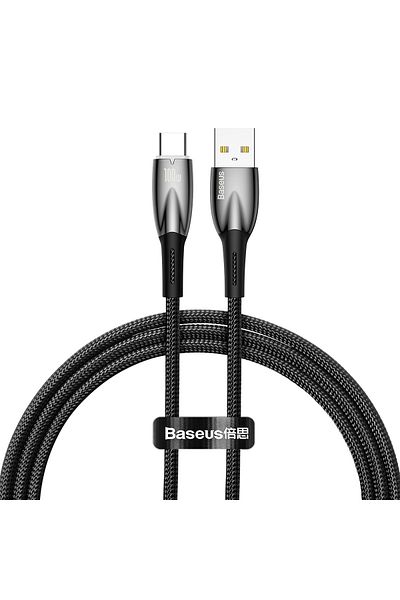 Baseus Cablu de încărcare rapidă flexibil și durabil USB-A - USB-C 100W 1m negru