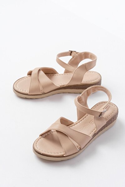 infon shoes creation 692-564 Nut Orthopedic Sole Cross Buckle Women's Sandals