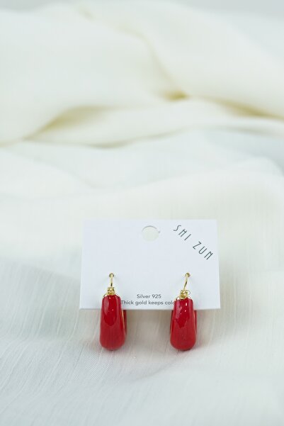 Bige Sultan Kırmızı Renk Prinç Küpe