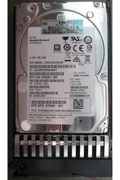 HP Enterprise Dysk twardy HP Enterprise 2,4TB 12G 10K SFF SAS 512e, P00441-001