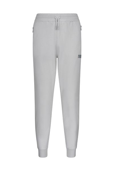Hatemoğlu Pantaloni de sport din bumbac cu picioare înguste, gri, cu croiala normală