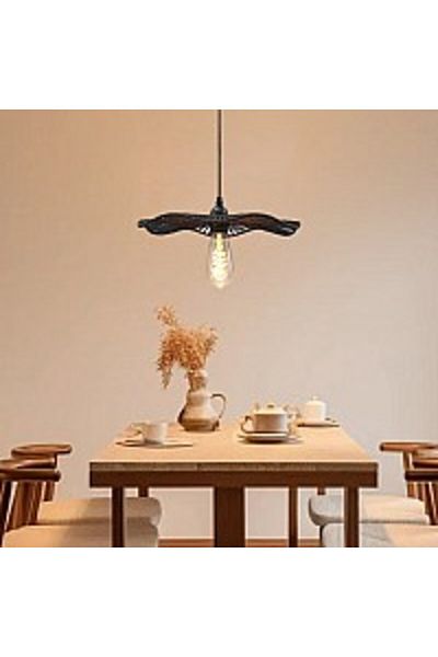 Hummer Hanging Bamboo Black E27*1L with 35cm Diameter