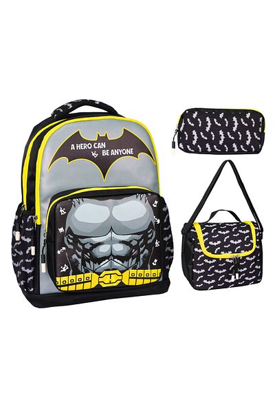 Lifonbag Set ghiozdan unisex pentru copii, cutie de prânz și suport pentru stilou