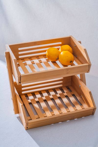 ACAR Bamboo Two Storey Presentation Plate - 33 cm