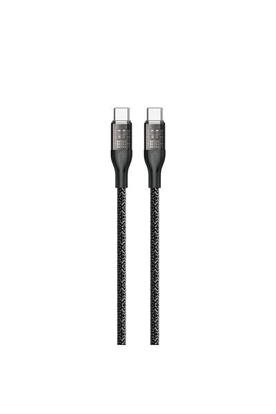 DUDAO Cablu de încărcare rapidă USB-C 120W, gri, 1 m