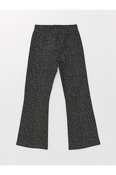 LC Waikiki Gri Beli Lastikli İspanyol Paça Kız Çocuk Tayt