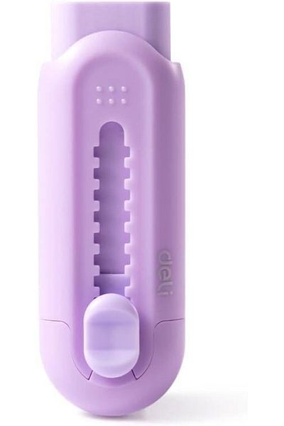 Deli VP400 Eraser - TPE+ABS, 77 x 28 x 21 mm, Durable & Smooth Erasing (PURPLE)