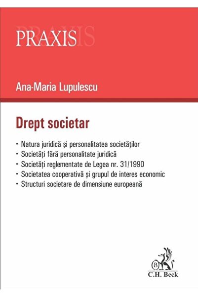 Editura CH Beck Drept societar, Ana-Maria Lupulescu