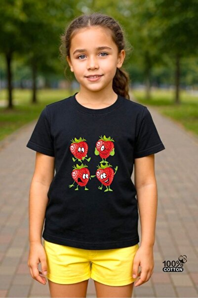 Windy Island Детска велосипедна блуза с сладки ягоди, 100% памук