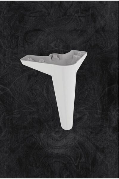 ÇEÇEN HOME Picior alb, plastic 15cm Mobilier, Fotoliu, Picior, Masa, Picior dulap