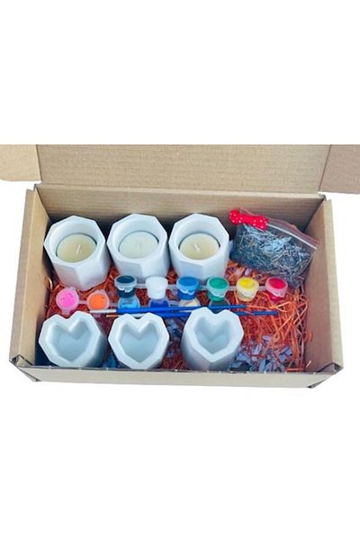 OEM Set de pictura si personalizare figurine din ipsos cu lavanda, nr 3