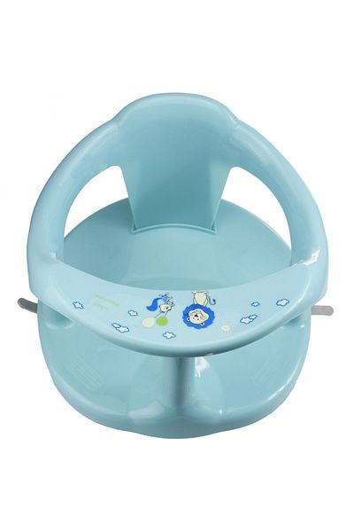 Little Mom Scaun de baie pentru bebelusi, Little Mom, design ergonomic cu spatar si cotiere, fixare cu ventuze,