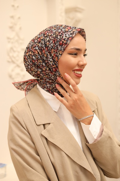 Silk Home SOFT PAMUK KÜÇÜK ÇİÇEKLİ EŞARP - 73030 - 46