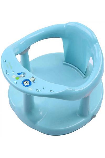 Little Mom Scaun de baie pentru bebelusi, Little Mom, design ergonomic cu spatar si cotiere, fixare cu ventuze,
