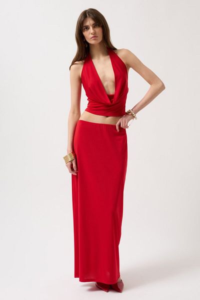 MOKA Pencil Midi Skirt