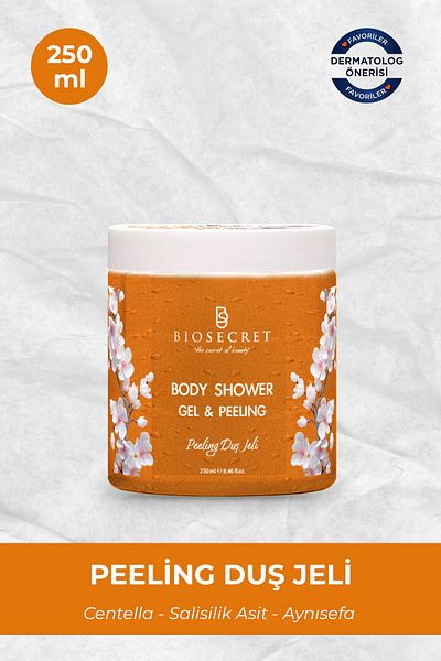 Biosecret Body Shower Gel & Peeling 250ml Bio153