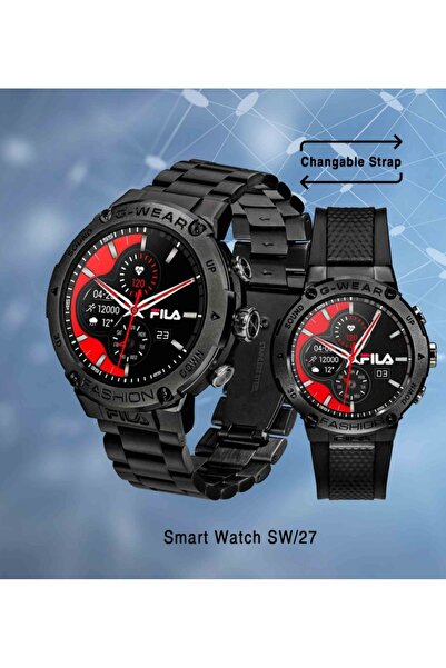 Fila Adult Unisex Smartwatch Watch, Black SW/27,