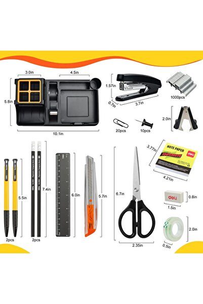 Deli Multifunctional Desk Organizer 17-Piece Set