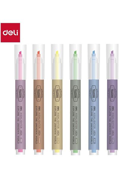 Deli EU624 Highlighter 6-Piece Set
