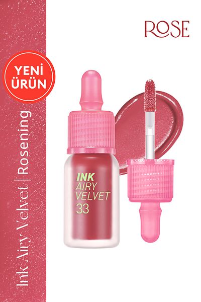 PERIPERA Tint Ink Airy Velvet with Long Lasting and Mild Formula Velvet Finish (33 Favorite Pink)