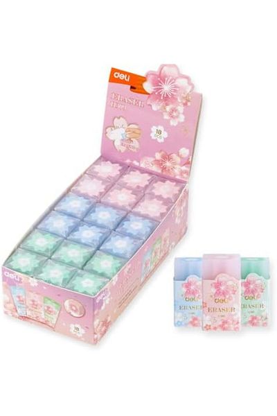 Deli Eraser Flower Design 18 Pcs (EH309)