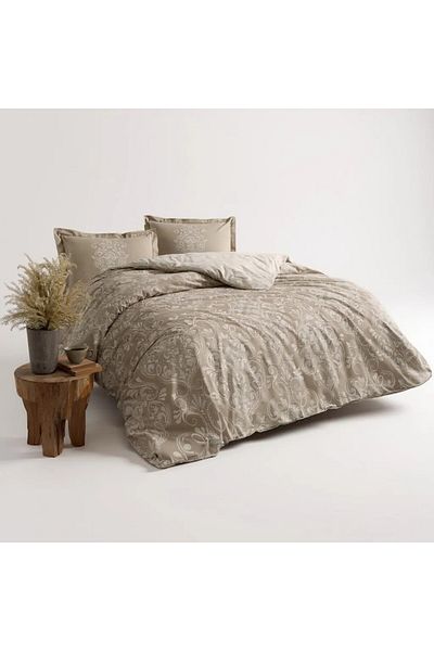 Özdilek Ranforce Antico Beige Double Duvet Cover Set