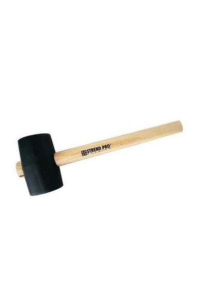 Strend Pro Rubber mallet, wooden handle, 680 g