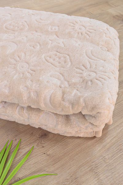 Sitilin Cloud Star Patterned Plush Baby Blanket Soft, Baby Gift 100X120 cm Stl7053