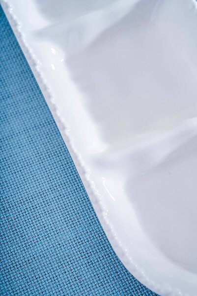 ACAR Farfurie Barcă Milano cu 3 Compartimente - 26 cm