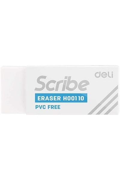 Deli Scribe Eraser 30-Pieces, White