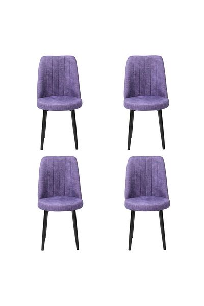 ARTA DOOR Set 4 Scaune Cronos Picior Negru