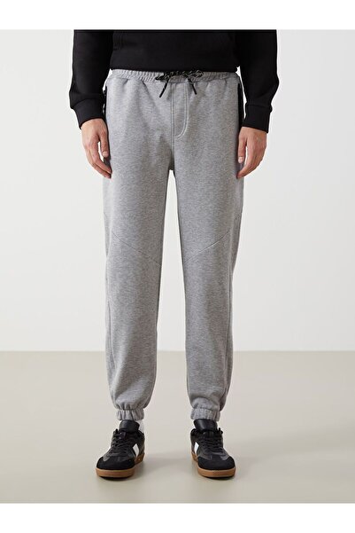 LC Waikiki Γκρι Standard Fit Ανδρικό Χοντρό Φούτερ Jogger