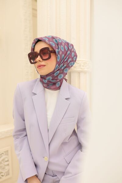 Silk Home وشاح من القطن الناعم مع زهرة الكركديه - 73076 - 12