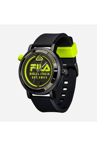 Fila Adult Unisex Analog Watch, Gray/Black 38-341-003, 42 mm