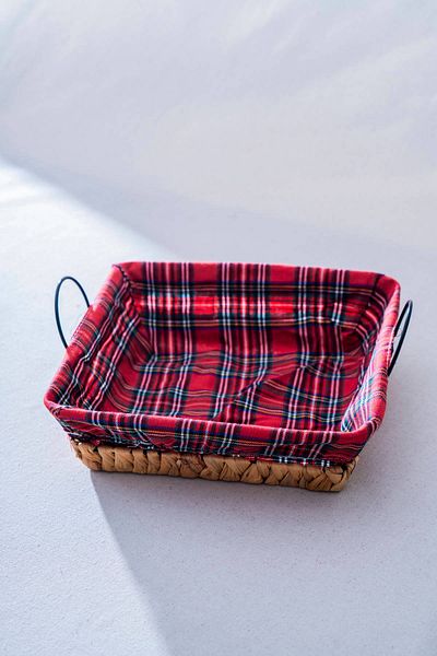 ACAR Rustika Nomia Wicker Square Bread Basket - 26 cm
