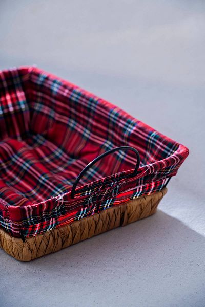 ACAR Rustika Nomia Wicker Rectangular Bread Basket - 31 cm