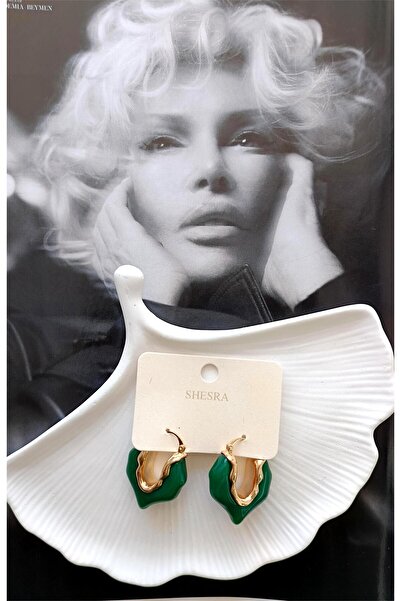 whitelove Shesra Yeşil Taş Küpe