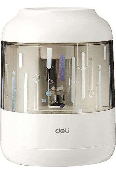 Deli مبراة أقلام كهربائية، بيضاء