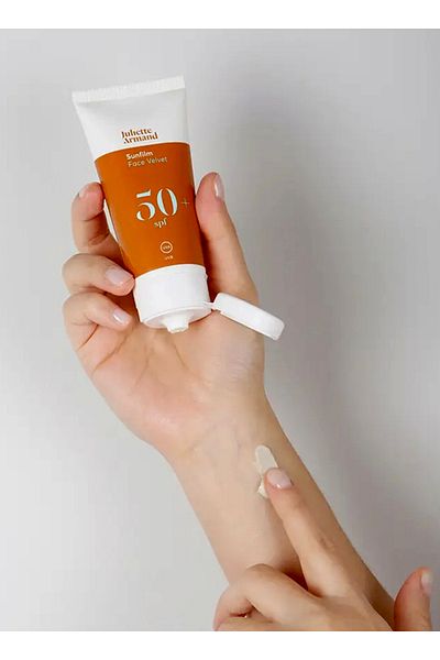 Juliette Armand Sunfilm Face Velvet SPF50 Very High Protection Sunscreen Cream Daily Sunblock for All Skin Types