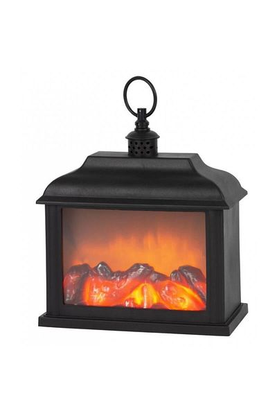 Strend Pro Winter decoration, fireplace model, SMD LED, with timer, 3xAA, 21x10x27 cm