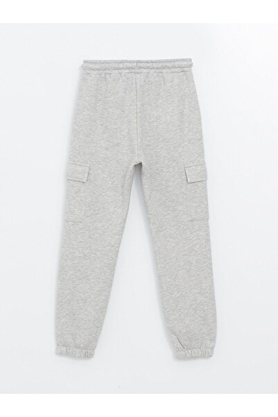 LC Waikiki LCW Kids Pantaloni groși de sport Jogger pentru fete cu talie elas...